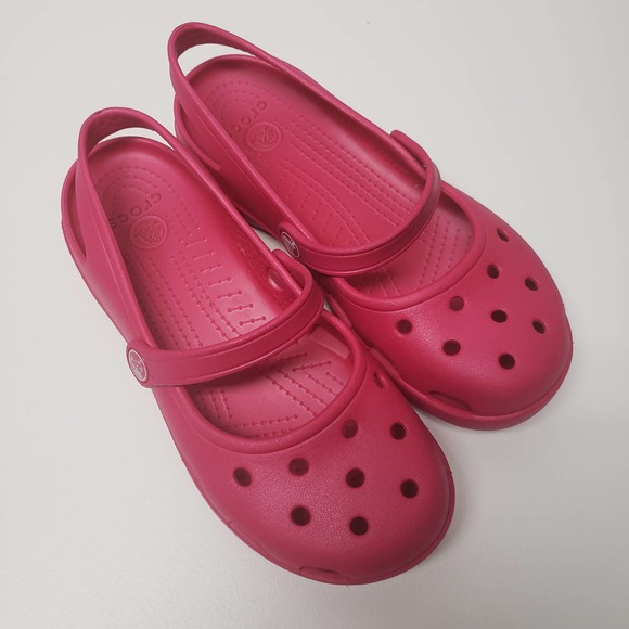 CROCS Shoes Crocs Womens Sz 7 Candy Pink Shayna Slingback Mary Jane Poshmark